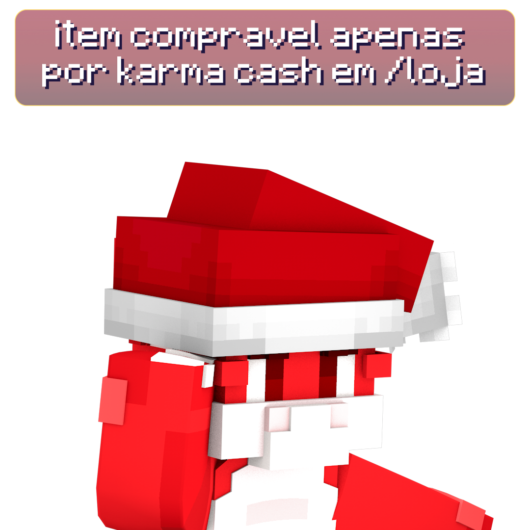 Touca de natal de lado