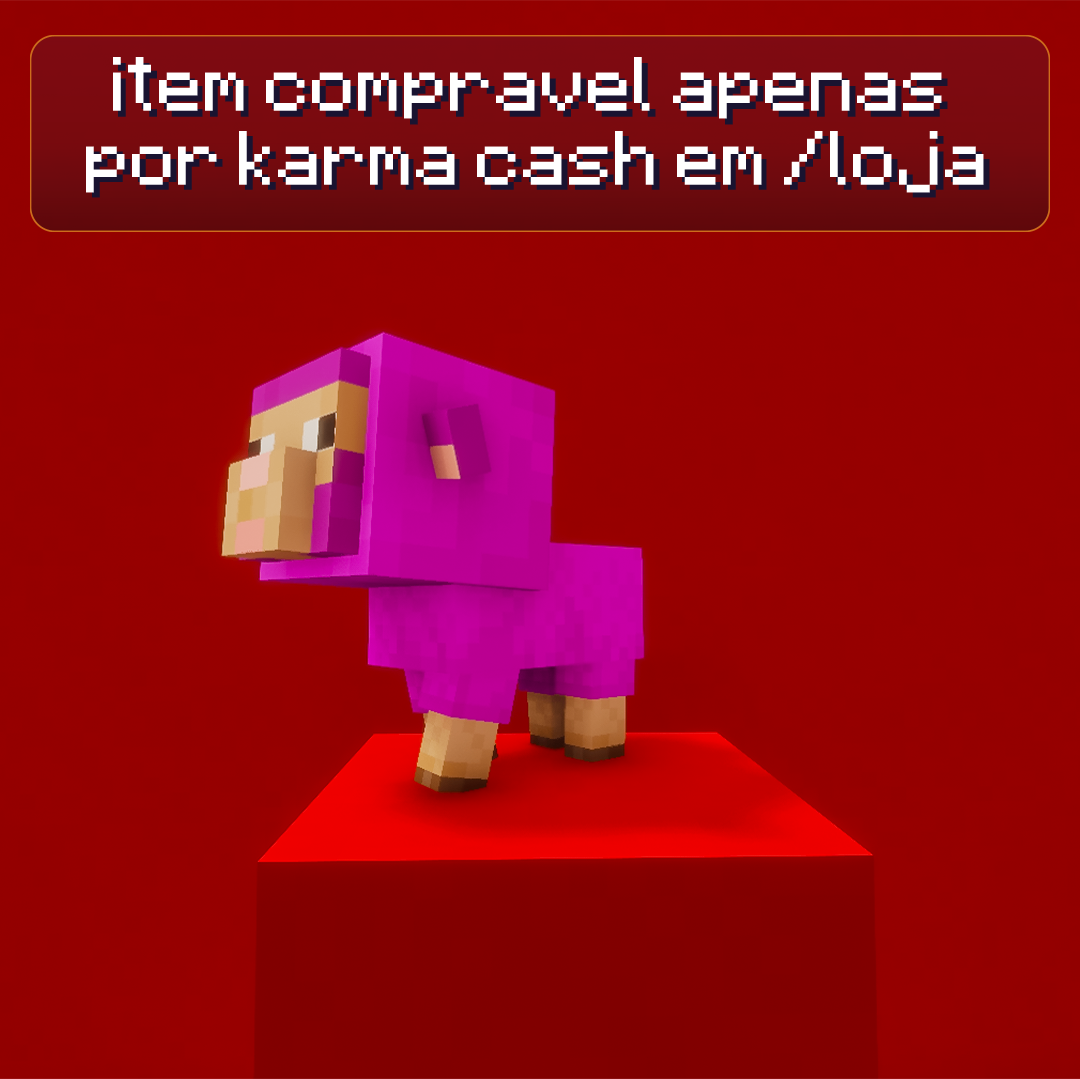 Ovelha Magenta